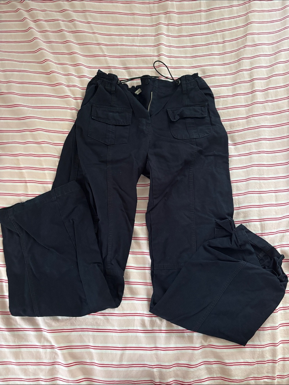 Brandy Melville Black Cargo Utility Pants